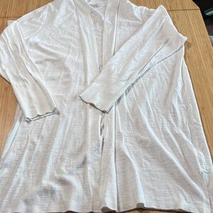 LOFT Cream Knit Cardigan